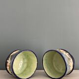 Two Thomas Sergent planters in Palissy majolica