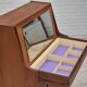 1960s, Danish chest of drawers, original condition, foldable mirror, solid teak wood.