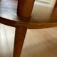 Table basse années 50 bois et carrelage