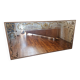 Miroir ancien à décor doré sur verre gravé de style Baroque