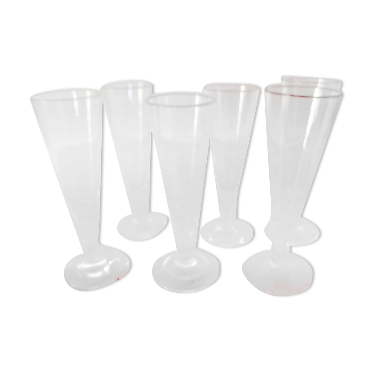 6 flutes champagne glasses