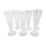 6 flutes champagne glasses