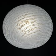 Large swirling Murano glass pendant lamp from Vetri Murano, Italy, 1970s.