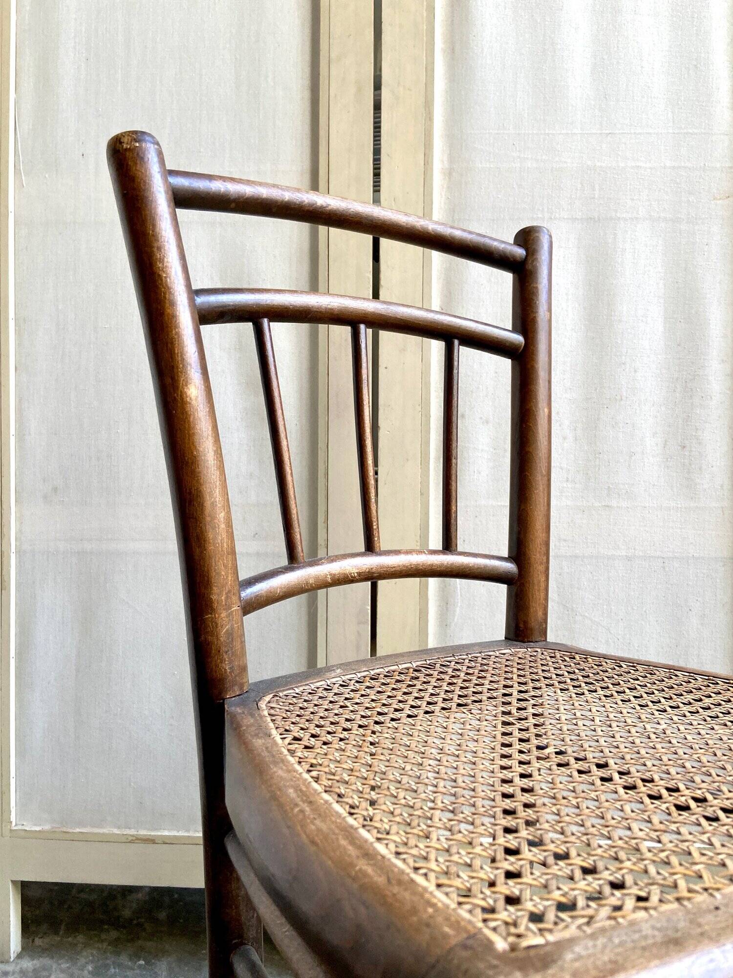 Wooden bistro chair and canning