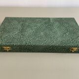 Set of 12 antique knives in green case