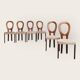 Lot de 6 chaises 1970