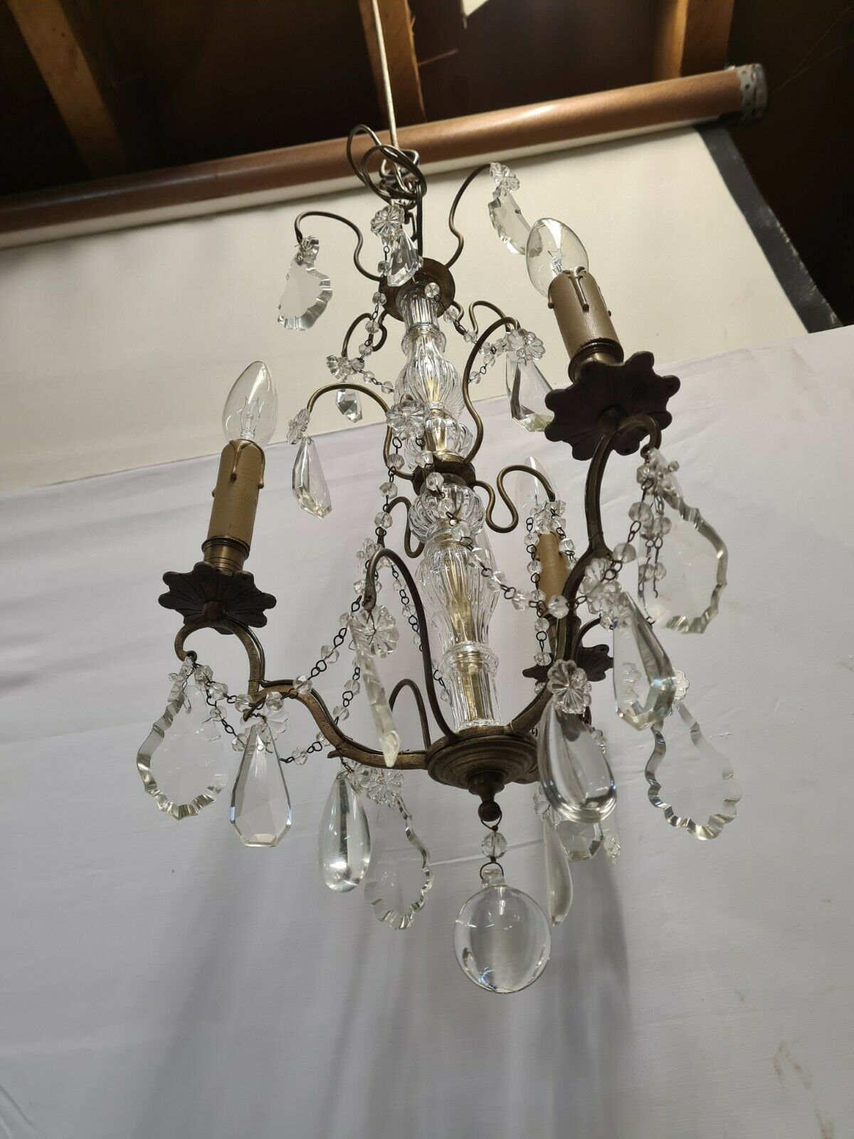Bronze grapefruit chandelier