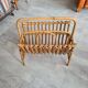 Rattan magazine holder