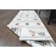 Vintage Turkish Hand-Knotted Wool Cotton White Runner Rug 70x242