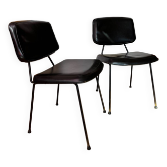 Lot de deux chaises Pierre Paulin CM196