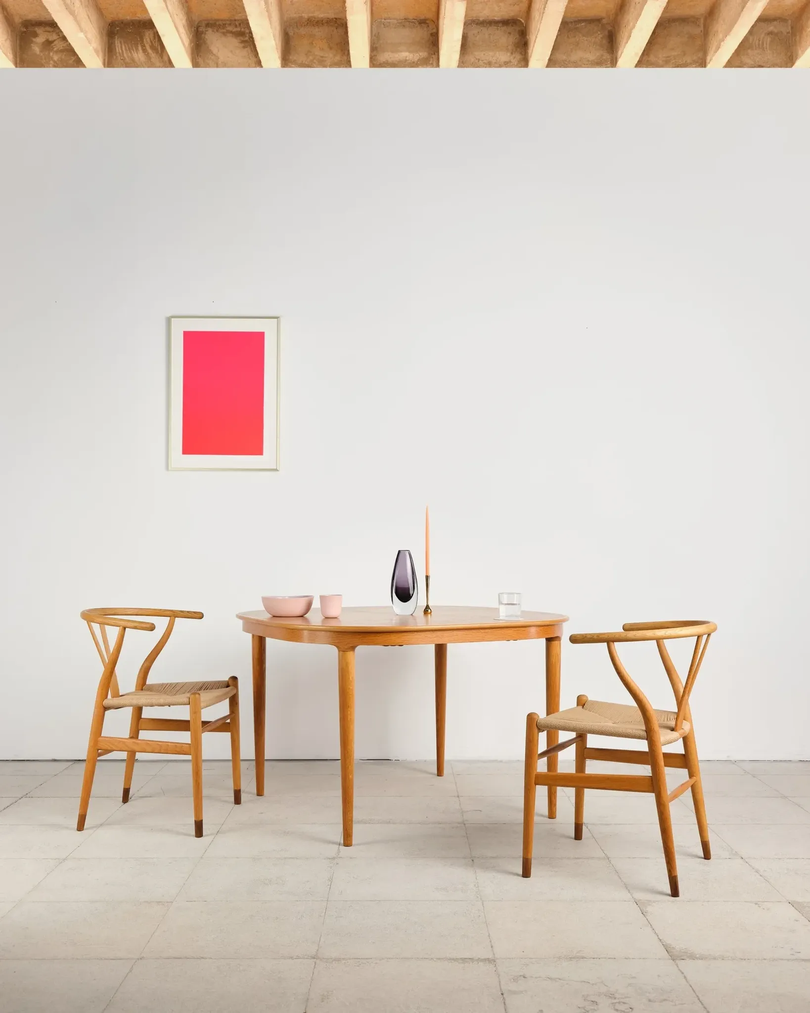 Table extensible en chêne par Skovmand & Andersen, Danemark, années 60