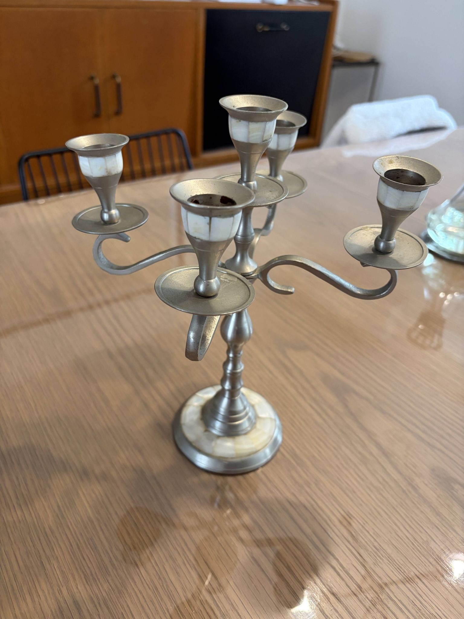 Bougeoirs et bonbonnière