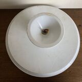 19th century XL office mounted plate, white earthenware display stand