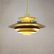 Green Danish Pendant Lamp | Kurt Wiborg Verona, 1970s Mid-Century