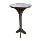 wooden pedestal or primitive winemaker's table