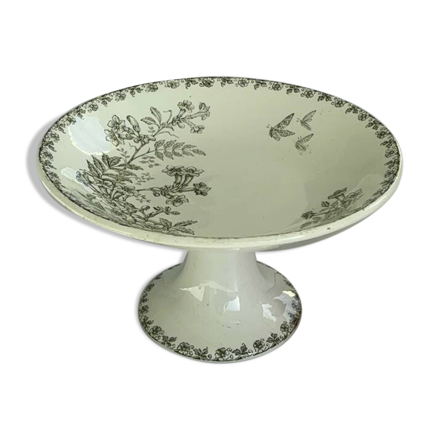 French ironstone fruit bowl, St Amand, Denise model