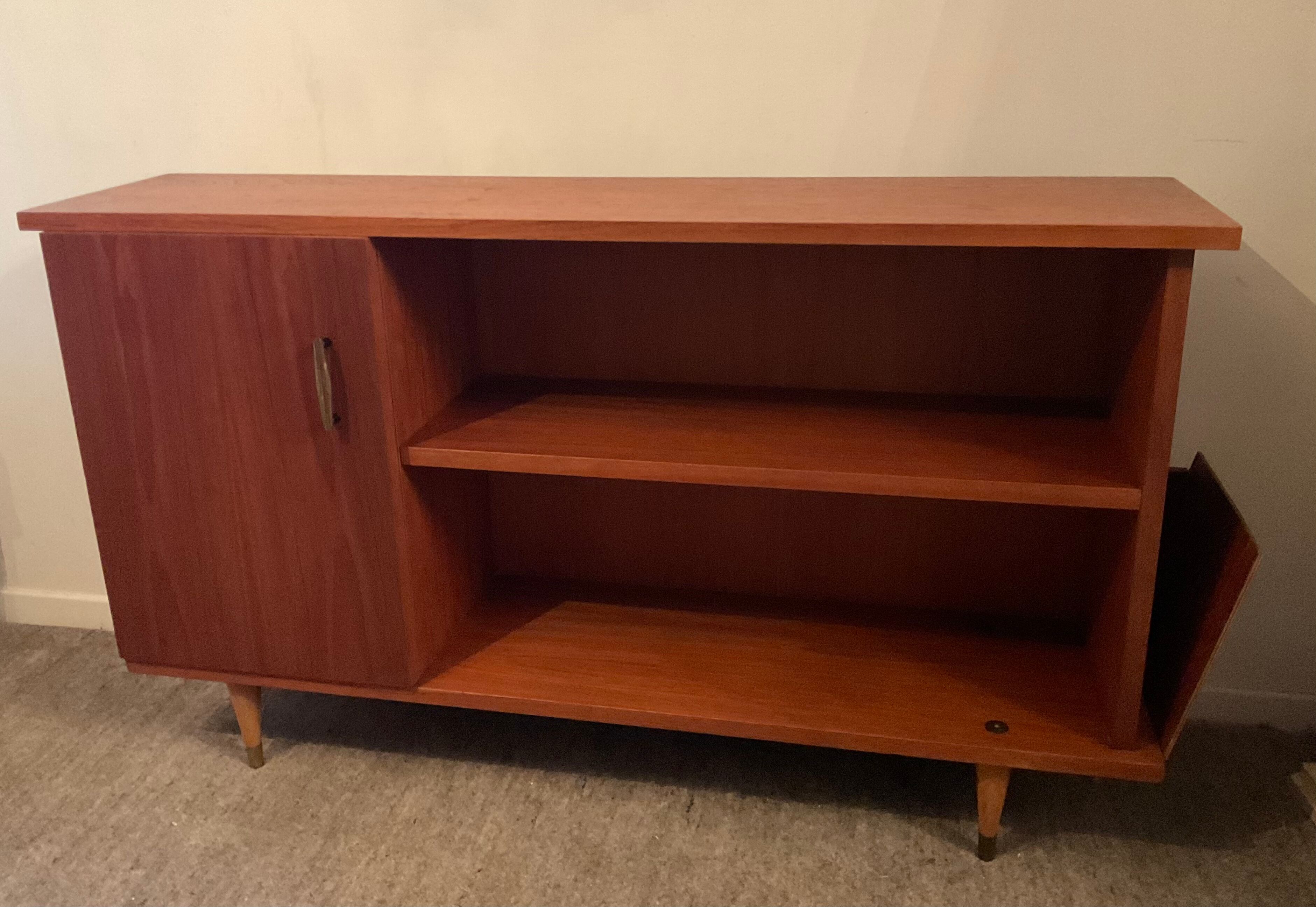 Scandinavian teak bookcase 60s