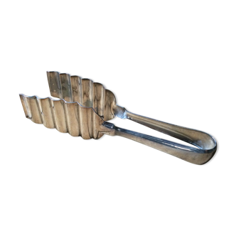 Antique silver metal asparagus clamp