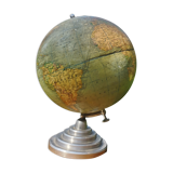 World map, vintage globe