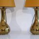 Pair of brass lamps 1960