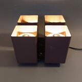 Ceiling lamp raak amsterdam model viervoud vintage, 1970