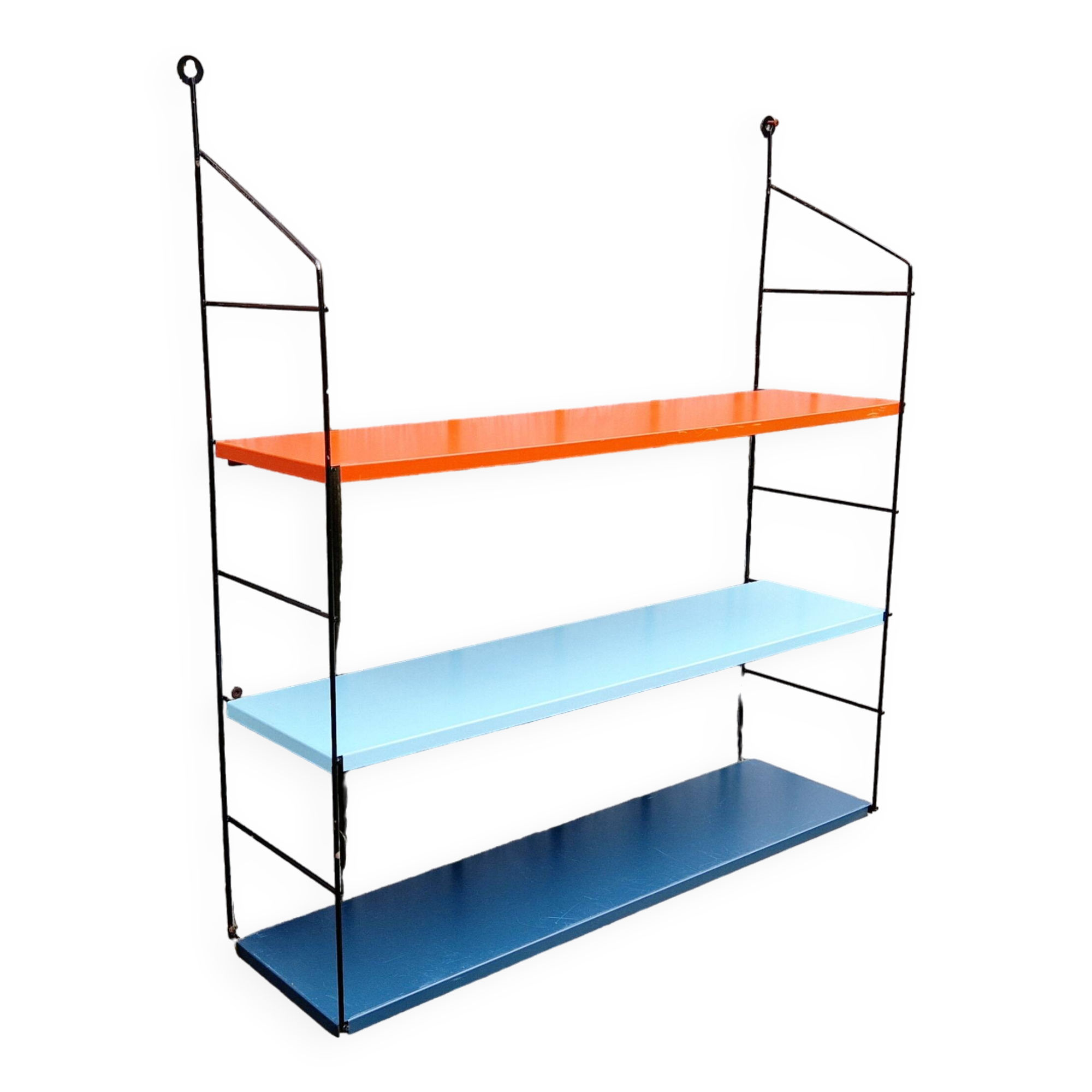 Vintage metal wall shelf, 60s