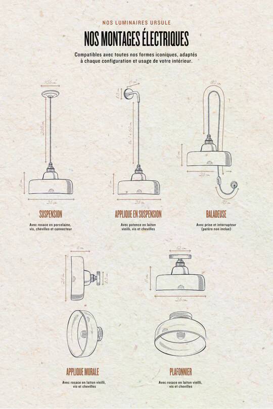 URSULE - Red terracotta - Wall light