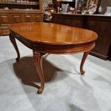 Cherry wood table and chairs set