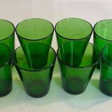 Verres vert transparents