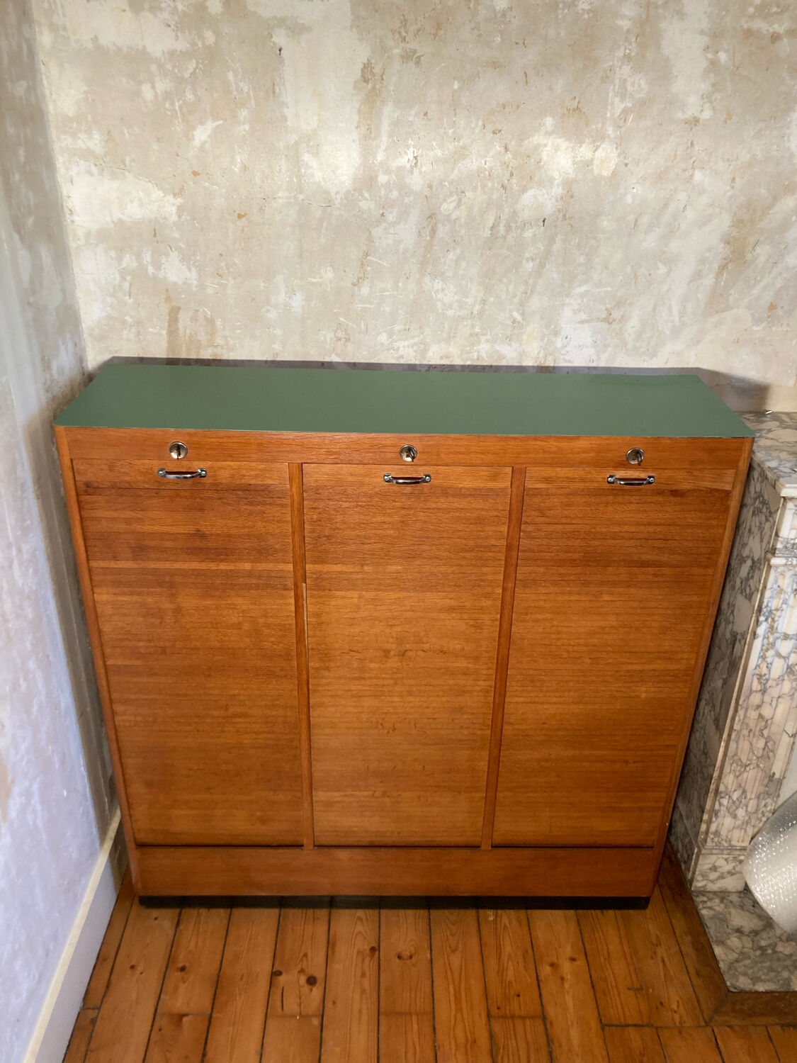 Classeur à triple rideau vintage