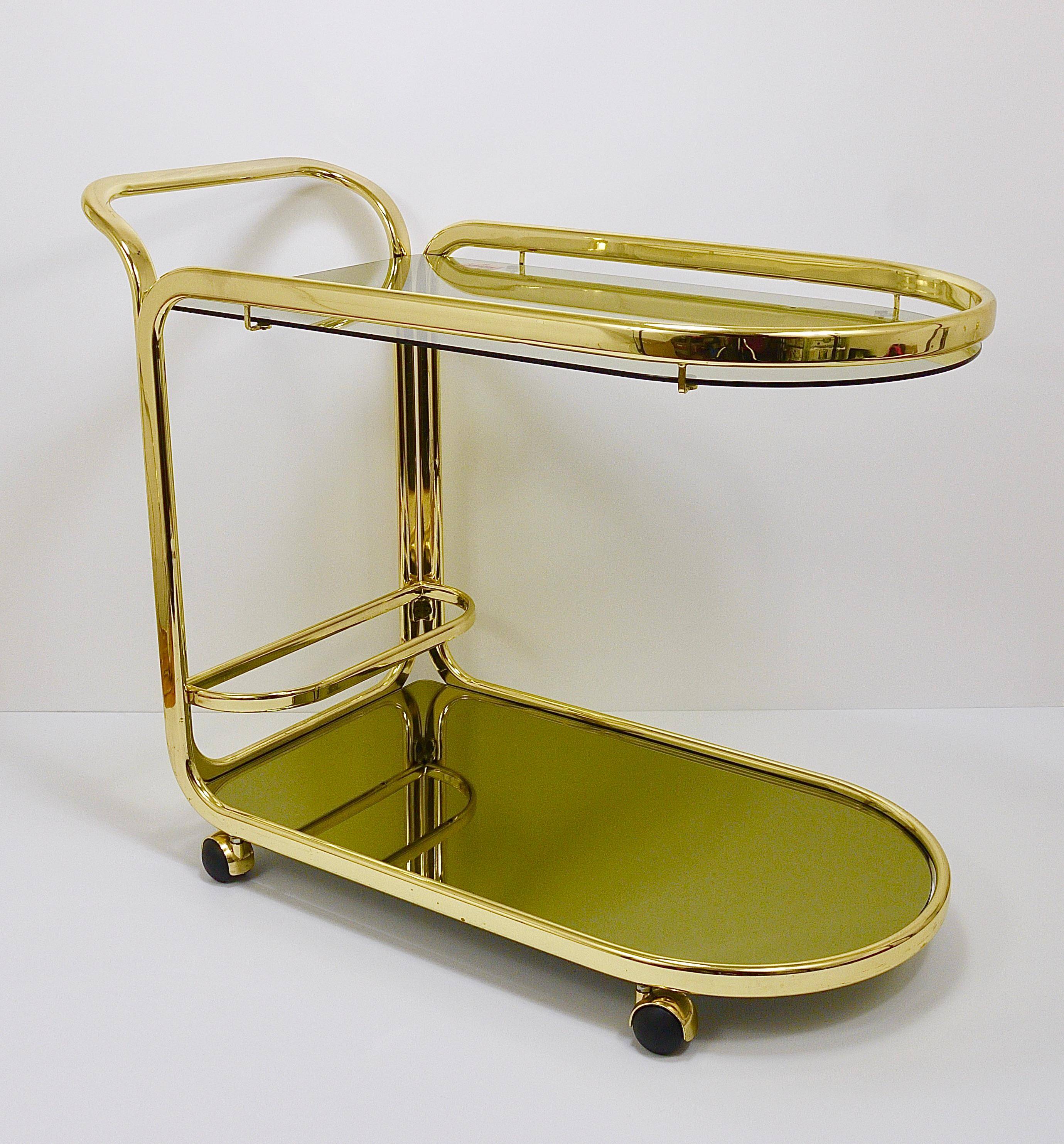 Hollywood Regency Mirror Bar Sideboard Morex Italy 1970s