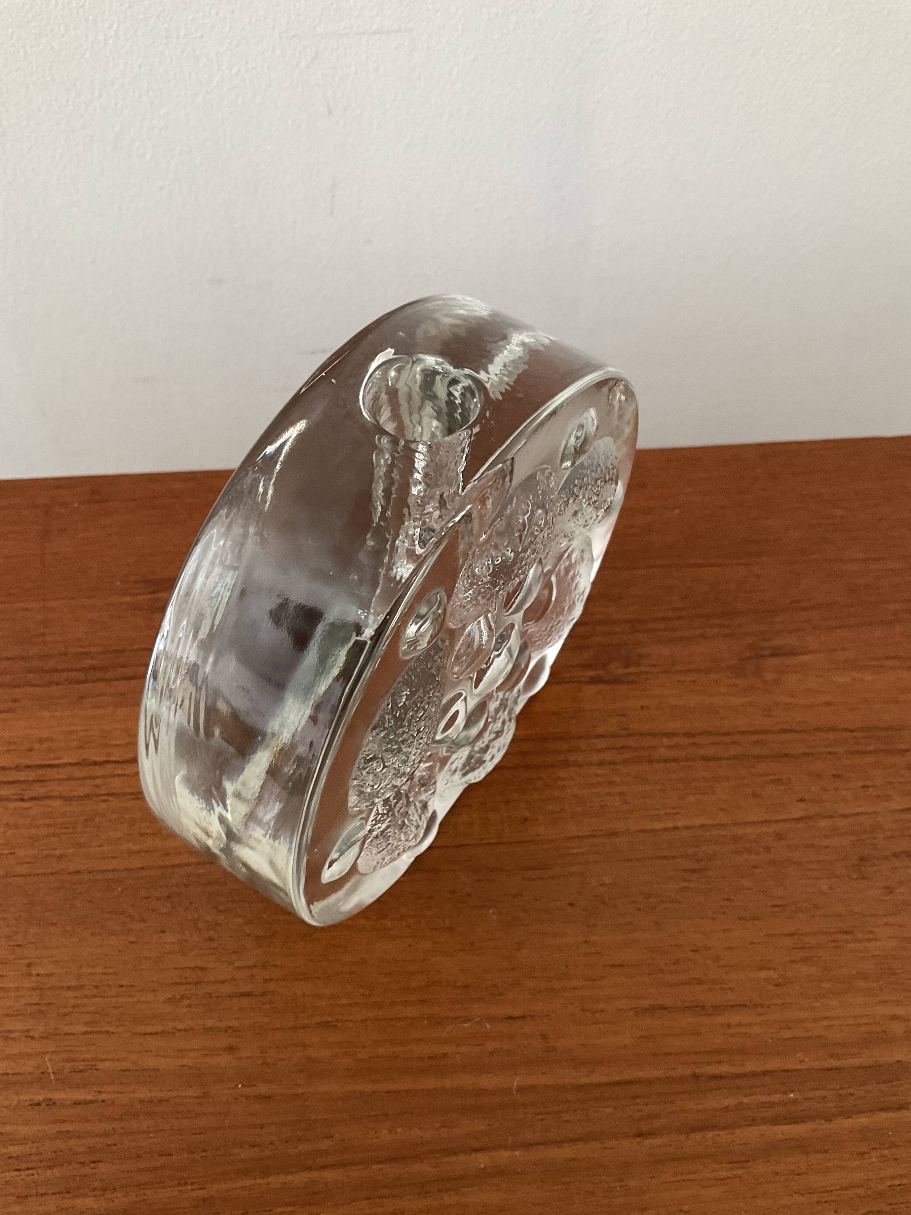 Vintage soliflore vase Pukeberg Glasbruck from the 70s