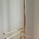 Italian towel rack in gilded metal from the 70s
