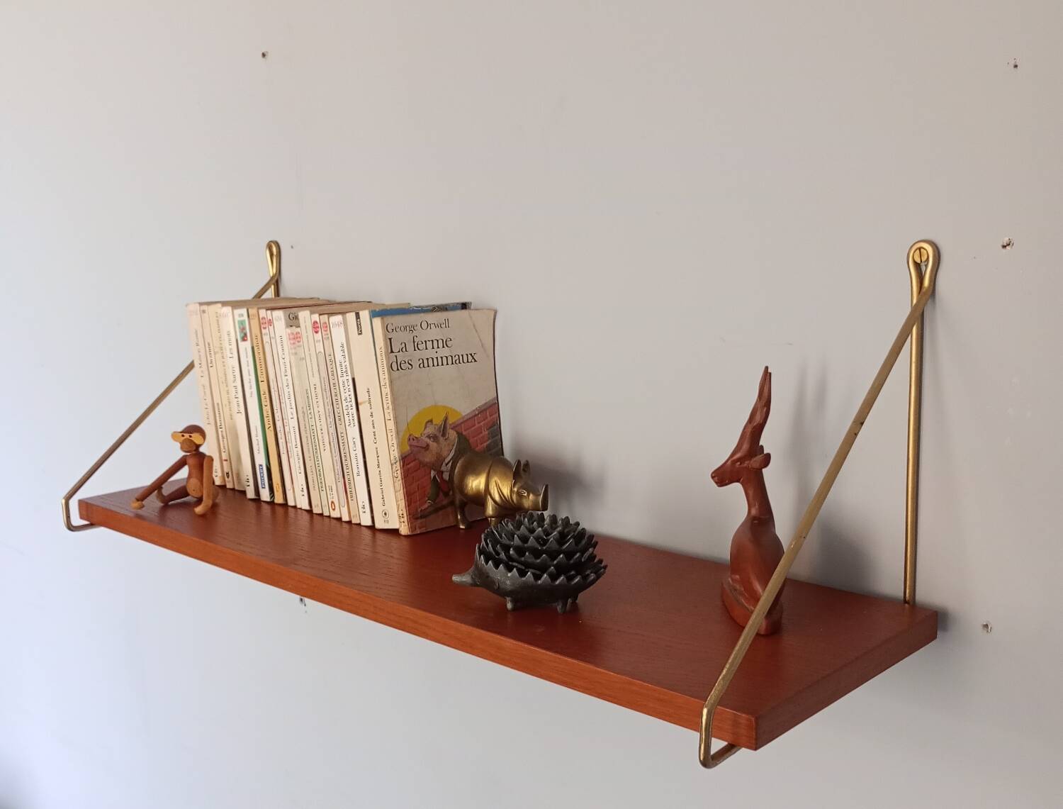 Étagère norvégienne en teck,  Vintage Scandinave 1960s