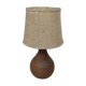 Sandstone lamp and wool lampshade