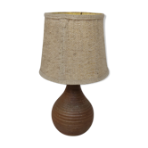 Lampe en gré et abat-jour laine