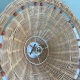 Vintage wicker pendant light