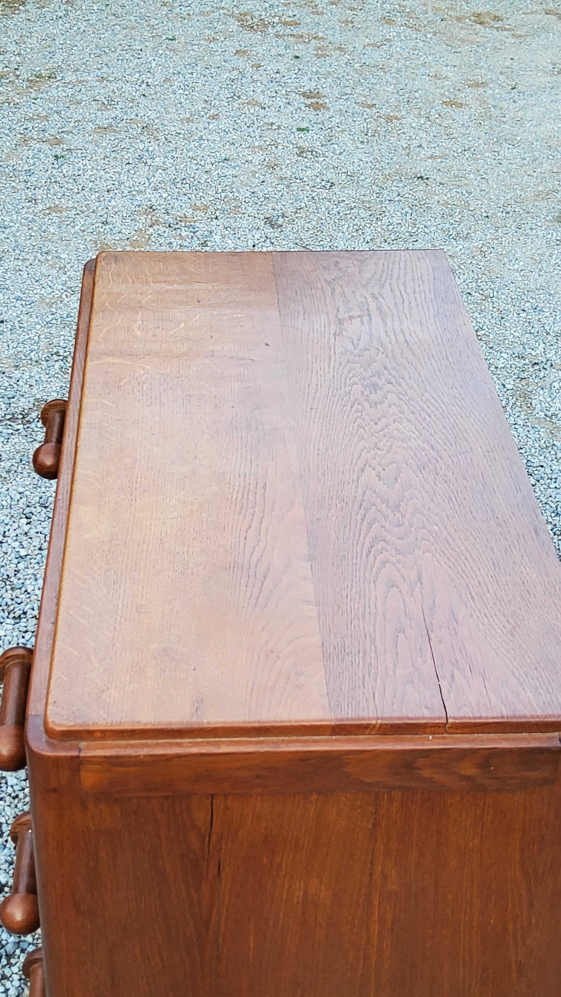 Vintage chest of drawers from the 50s solid oak 3 drawers