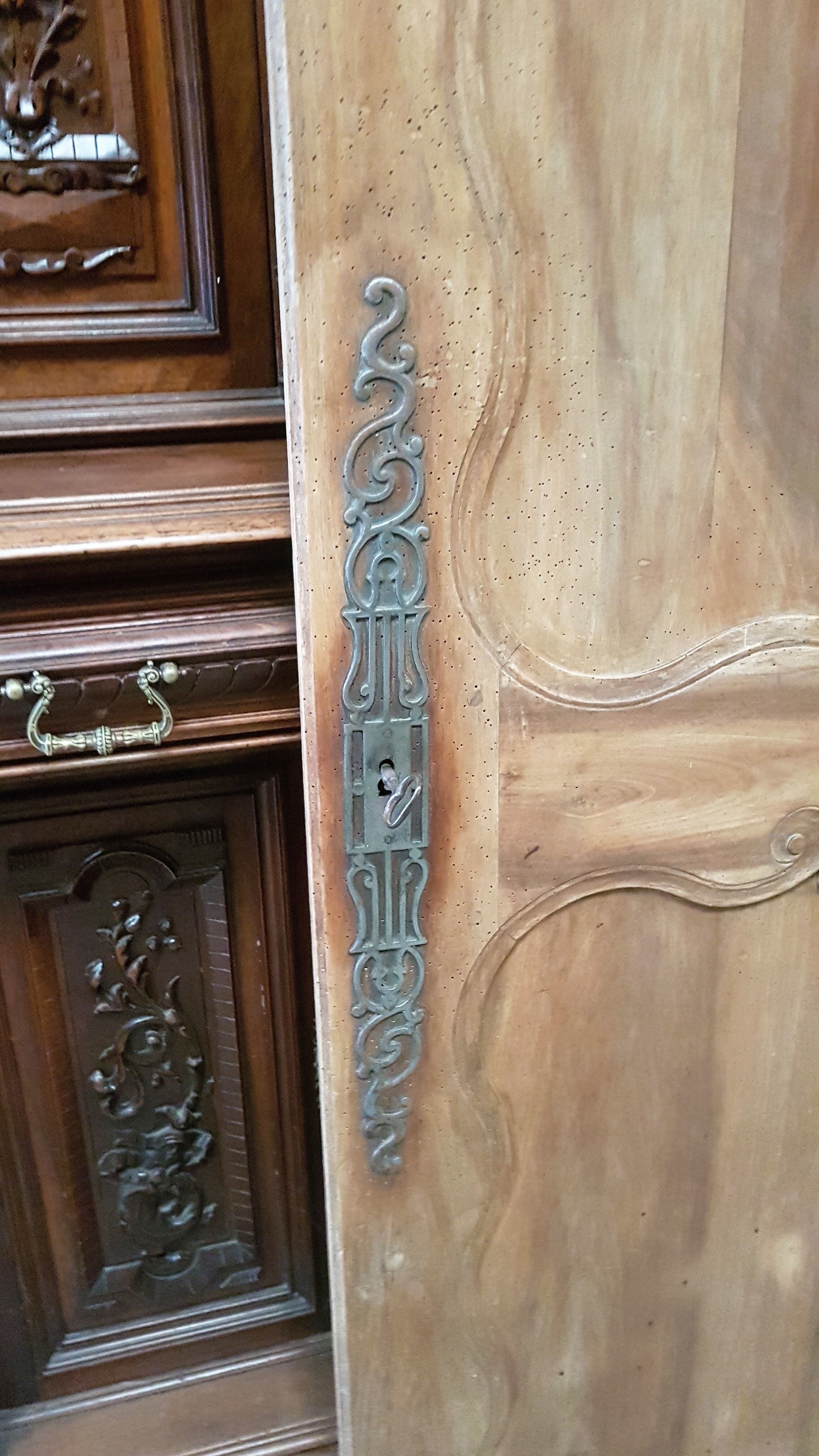 Old wooden door