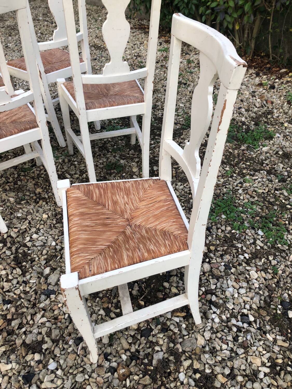 Straw chairs