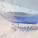 Fruit cup in blown glass signed
