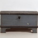 Ancienne malle en bois avec verrouillage d’origine (c.1900) #16