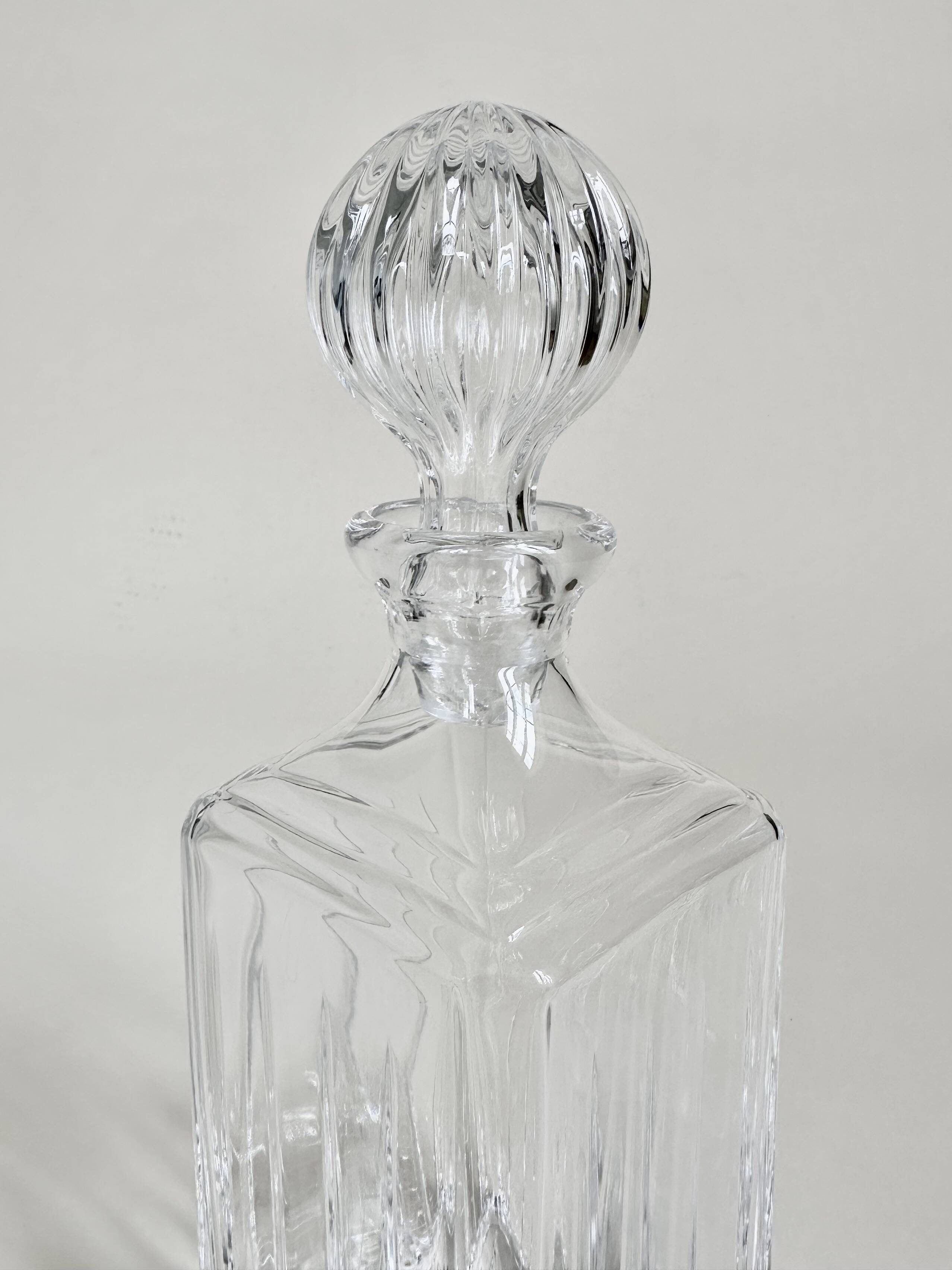 Thick glass whisky carafe