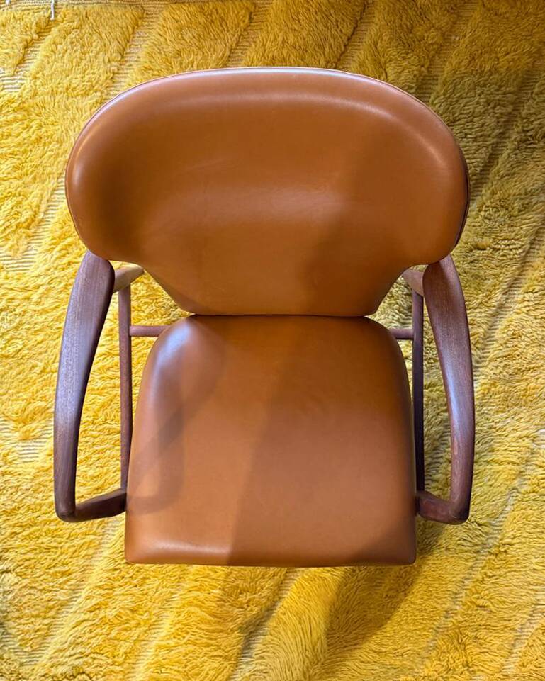 Madsen & Schubell , Fauteuil lounge , années 1950, Danemark