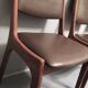Pair of K S Mobler dining chairs in teak and leather, Denmark 1960s