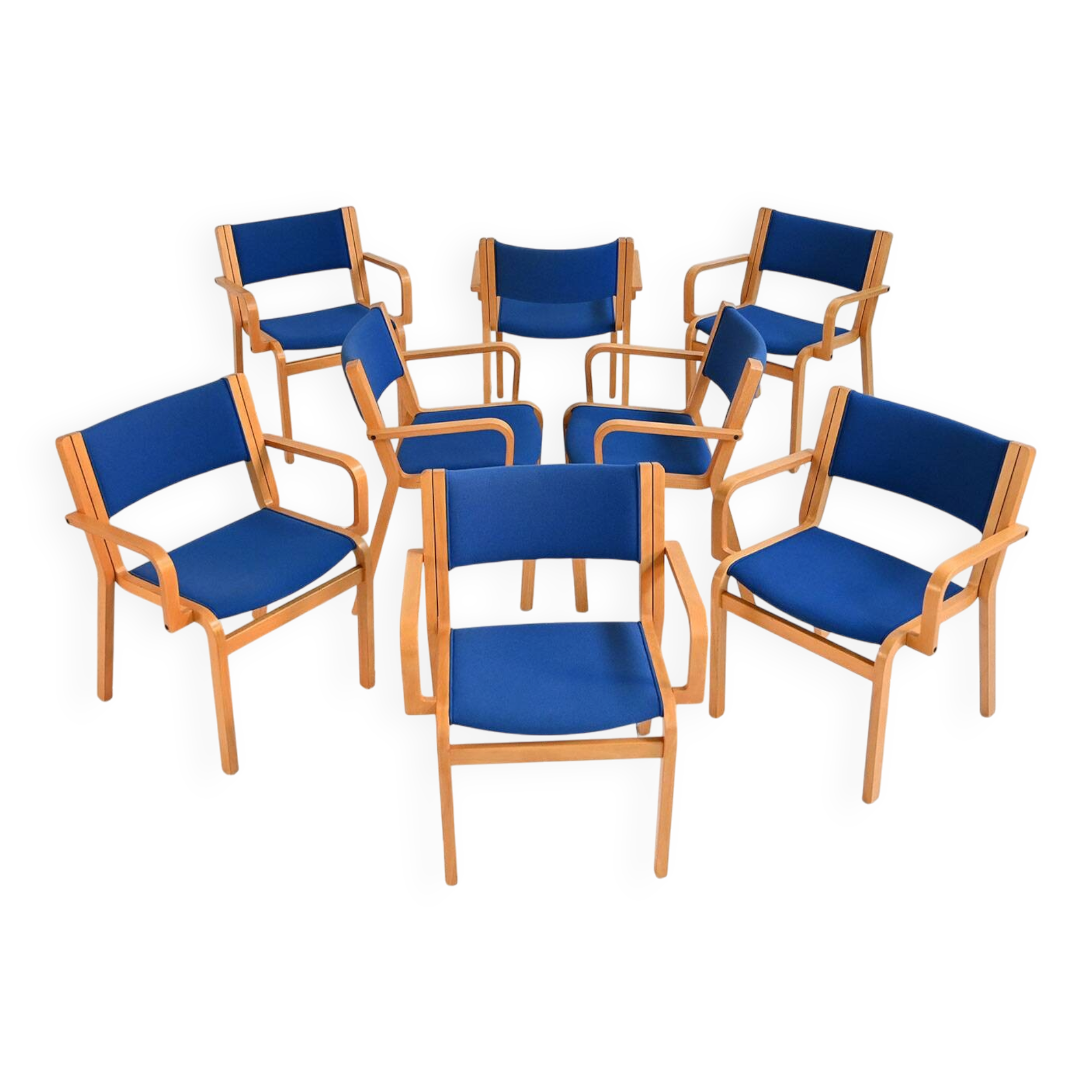 Set of eight chairs by Magnus Olesen, late 20th century