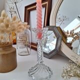 Vintage glass candle holder