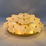 Modern mid-century wall lamp with floral pattern by Ernst Palme, 1960s