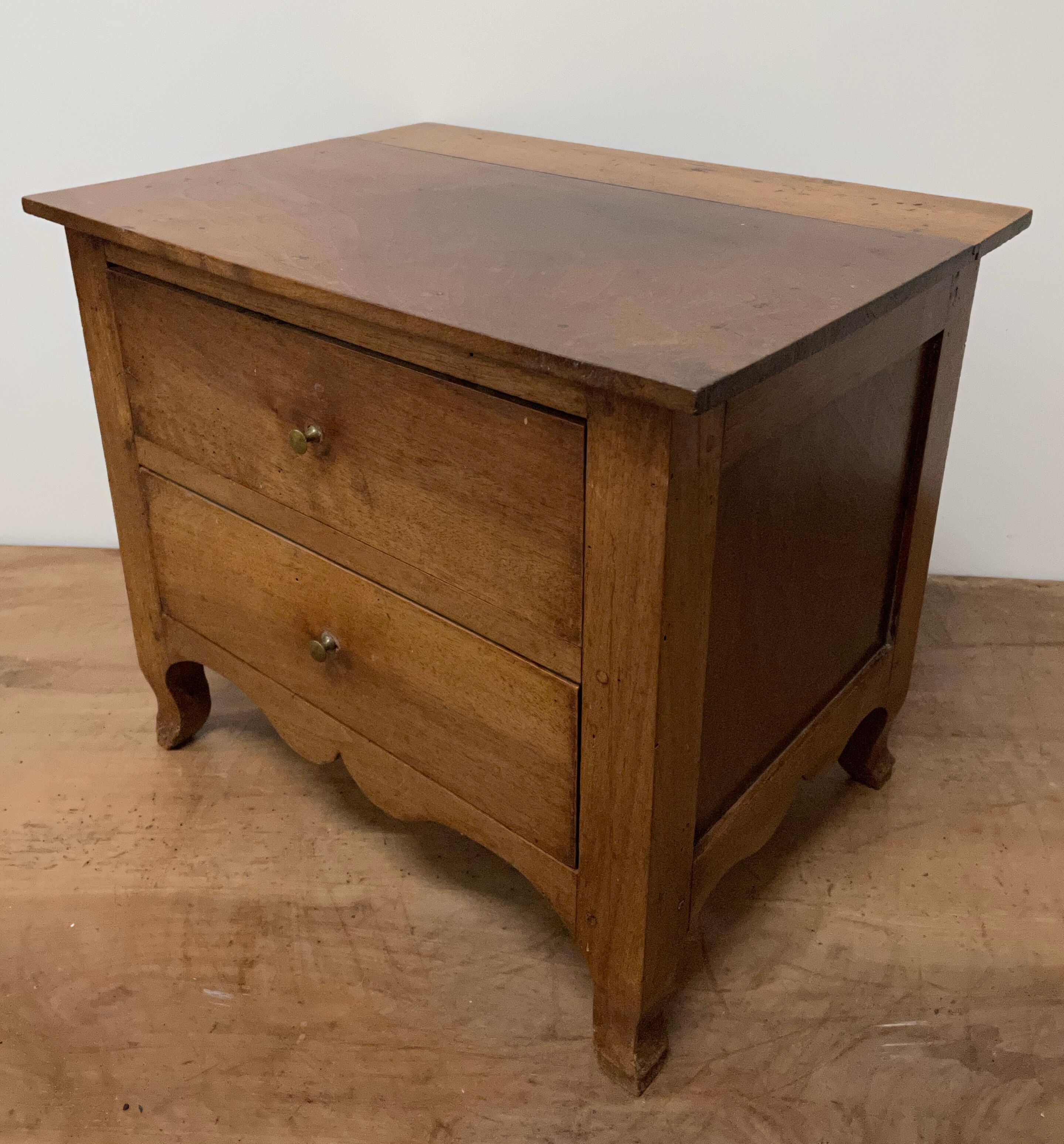 Low walnut cabinet