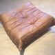 Togo pouffe by Michel Ducaroy for Ligne Roset natural leather